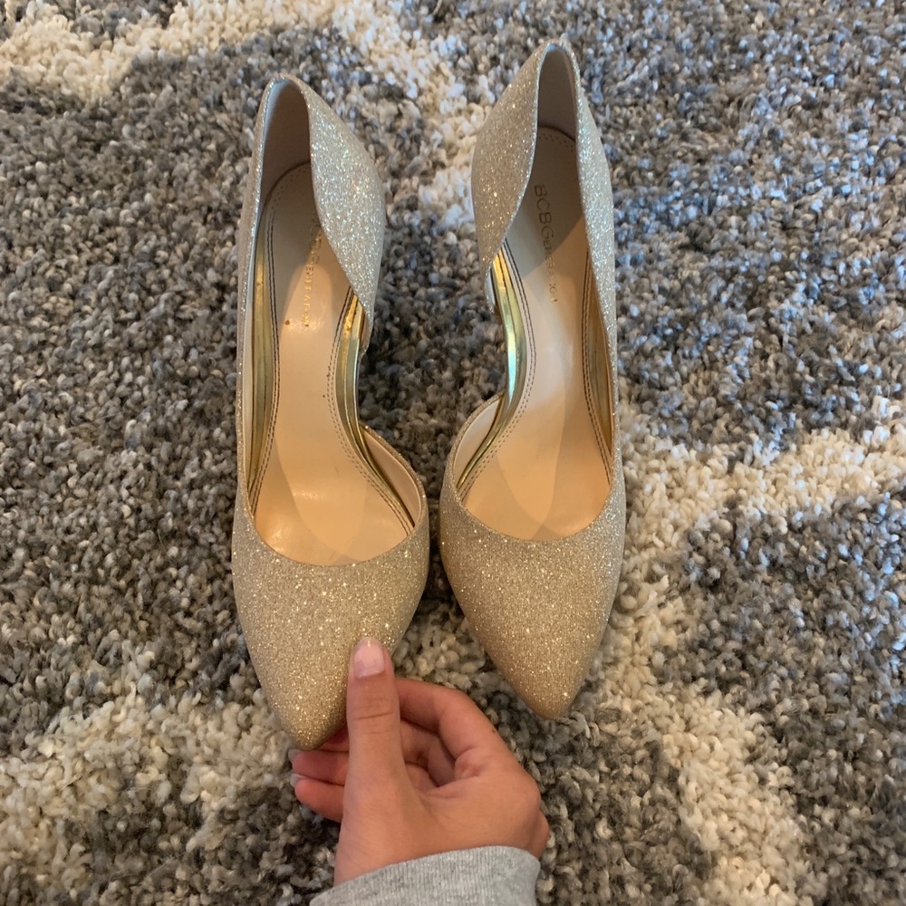 BCBG Gold Heels